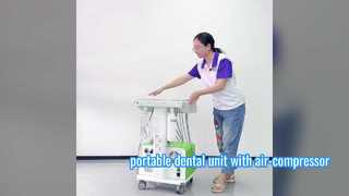 エアコンプレッサー付きの新設計ポータブルデントユニット