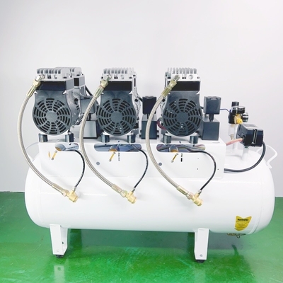 90L サイレントエアコンプレッサー オイルフリー 2500W 歯科エアコンプレッサー 6 歯科椅子に使用