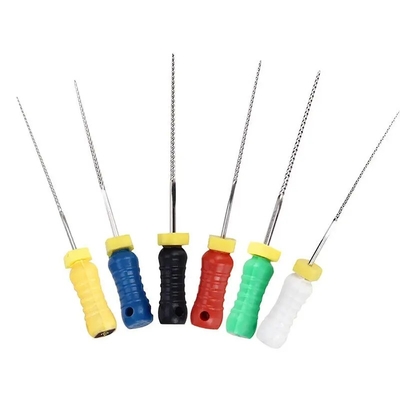 6pcs / Box 根管Kファイル エンドンティック治療 歯科エンドーファイル ニティ歯科Kファイル
