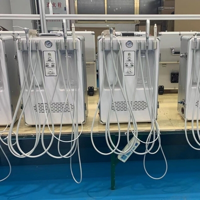 アンジェ移動歯科タービンユニット 4 ツールのホルダー 携帯歯科ユニットシステム 内蔵空気圧縮機
