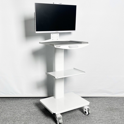 口腔スキャナー モバイル看護カート ホワイトカラー モバイル 歯科用 トロッキー 電源出力付き 多機能 モバイル ラボカート