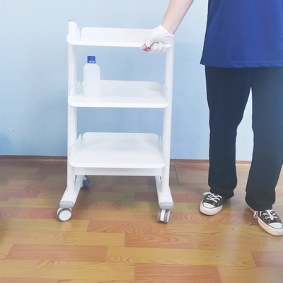 軽量 歯科クリニック ツールカート 3 層 メタル 歯科 機器 トロッキー  Medical Instrument Cart