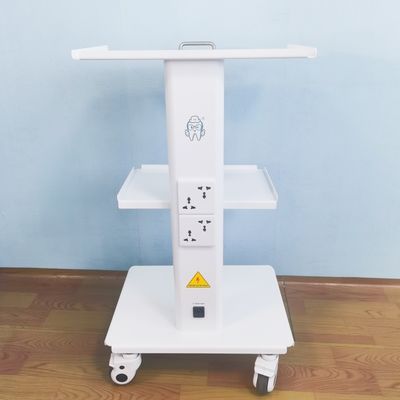 高品質歯科用ローリング耐久性トロリーモバイル機器カート内蔵ソケット歯科用機器トロリー