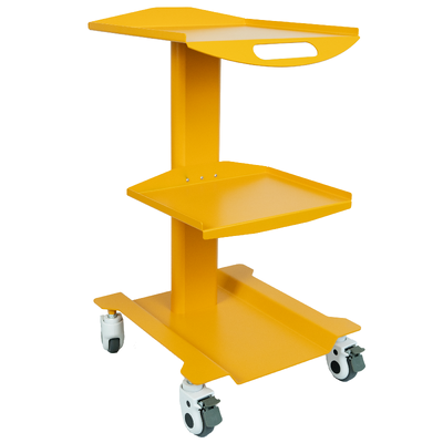 耐久性のある冷間圧延鋼工場直販歯科用モバイル機器カート 3層歯科用ローリングトロリー（車輪付き）耐久性のあるスチール