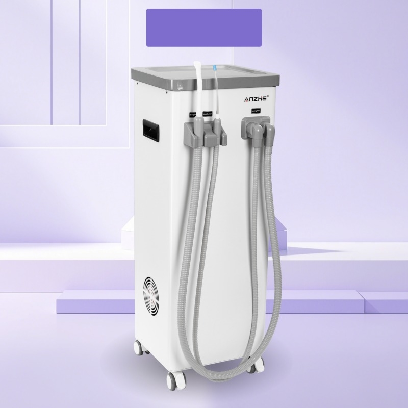 移動歯科吸入装置 汚水タンク 自動排水歯科唾液噴出器 吸入 800L / min 吸入機