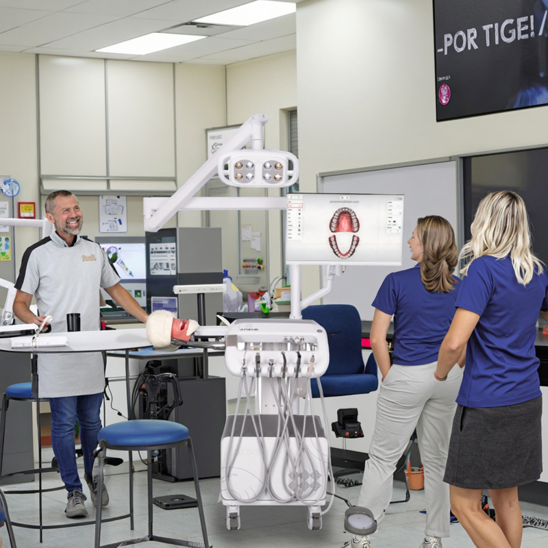 大学訓練用口腔シミュレーションシステム 高度歯科シミュレーション訓練システム コンプレッサー付き 手術用ライト