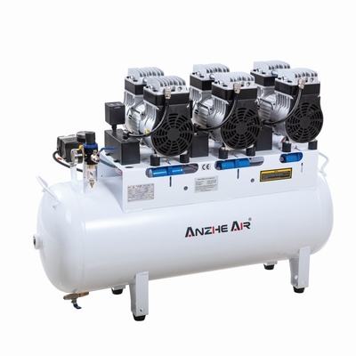 90L サイレントエアコンプレッサー オイルフリー 2500W 歯科エアコンプレッサー 6 歯科椅子に使用