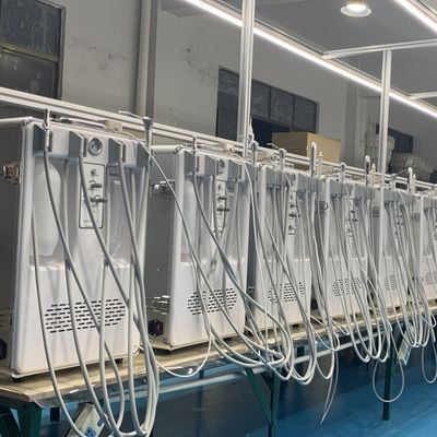良い価格 歯科 モバイルカート 550Wの空気圧縮機付き携帯歯科ユニット 意志で移動 モバイル歯科タービンユニット オンライン