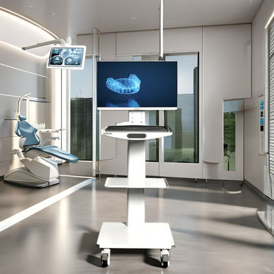良い価格 歯科部 手動カート 手動電源付き口腔カメラカート 口腔スキャナー 歯科モバイルカート オンライン