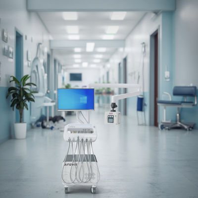 良い価格 ホットセール歯科治療機、コンプレッサー付き歯科医院設備、モバイル歯科デリバリーカート オンライン