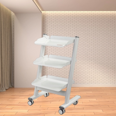 軽量 歯科クリニック ツールカート 3 層 メタル 歯科 機器 トロッキー  Medical Instrument Cart