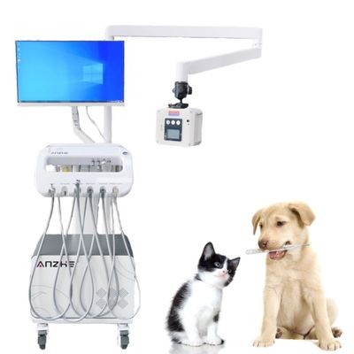 良い価格 Vet Medical New Portable Dental Device Mobile Dental Unit for Pets Luxury Dental Equipment Trolley Cart With X Ray オンライン