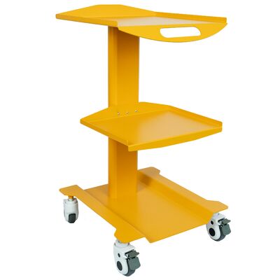 良い価格 耐久性のある冷間圧延鋼工場直販歯科用モバイル機器カート 3層歯科用ローリングトロリー（車輪付き）耐久性のあるスチール オンライン