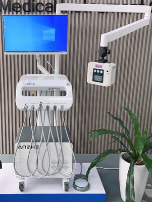 工場直送 550W パワー獣医歯科トロリー 38DB ノイズ 0.8Mpa 圧力 モバイルペット歯科治療カート