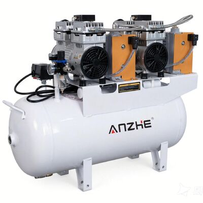 良い価格 60Lタンク 1700W パワー オイルフリー歯科エアコンプレッサー 4歯科椅子のためのドライヤー オンライン