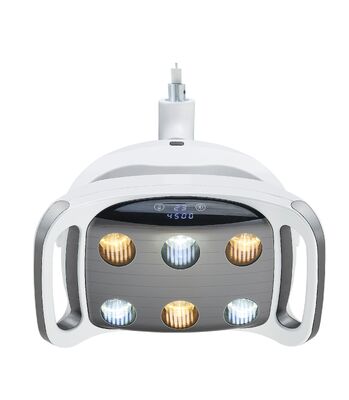 良い価格 6 LED 歯科手術ライトタッチスクリーン制御無影口腔手術ランプ調整可能な明るさ歯科椅子 LED ライト オンライン