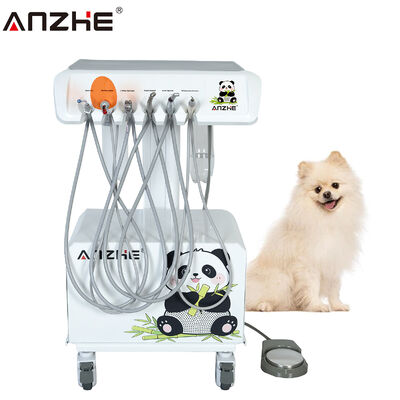 Portable Veterinary Dental Unit with 550W Power 0.8Mpa Pressure and 58dB Low Noise for Animal Clinics