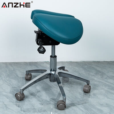 Ergonomic Saddle Dental Stool with Forward Tilt and Adjustable Gas Lift for Dental Clinics